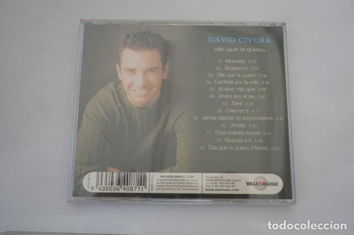 CDs de m&uacute;sica: CD - DAVID CIVERA - DILE QUE LA QUIERO - Foto 3
