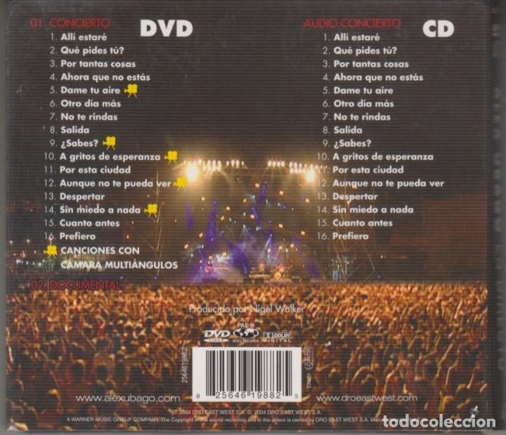 CDs de m&uacute;sica: Alex Ubago cd + dvd En directo 2004 - Foto 2