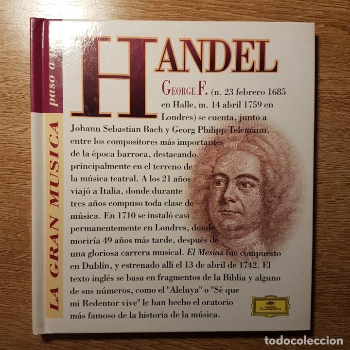 CDs de m&uacute;sica: LIBRO CD LA GRAN M&Uacute;SICA PASO A PASO. HANDEL - Foto 1