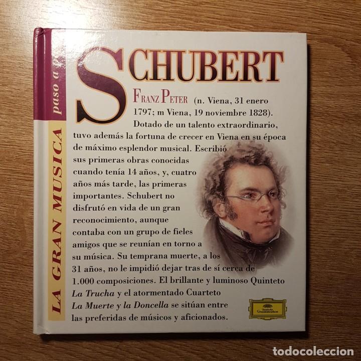CDs de m&uacute;sica: LIBRO CD LA GRAN M&Uacute;SICA PASO A PASO. SCHUBERT - Foto 1