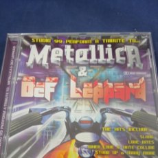 CDs de Música: CD STUDIO 99 PERFORM A TRIBUTE TO METALLICA & DEF LEPPARD. Lote 286164723