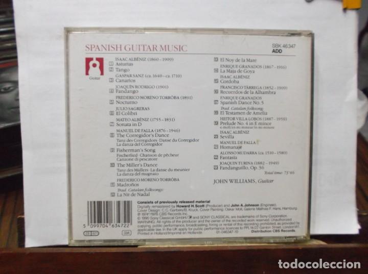 CDs de m&uacute;sica: SPANISH GUITAR MUSIC - JOHN WILLIAMS - Foto 2