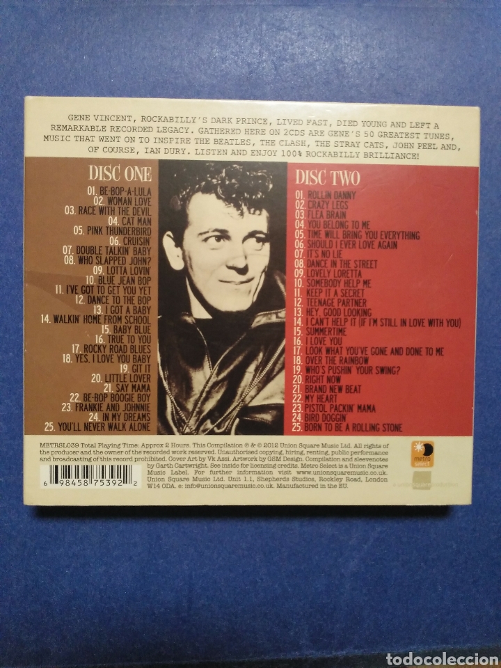 CDs de m&uacute;sica: Gene vincent - Foto 4
