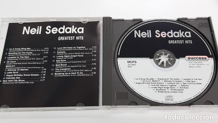 CDs de m&uacute;sica: CD NEIL SEDAKA - GREATEST HITS - Foto 2