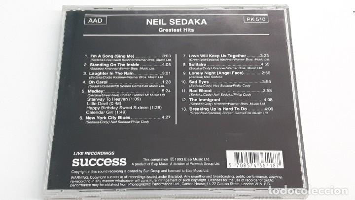CDs de m&uacute;sica: CD NEIL SEDAKA - GREATEST HITS - Foto 3