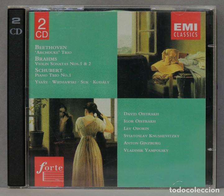 CDs de m&uacute;sica: 2 CD. BEETHOVEN. BRAHMS. SCHUBERT. KODALY - Foto 1