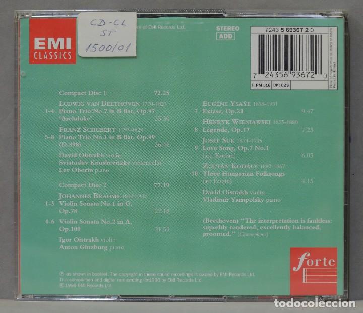 CDs de m&uacute;sica: 2 CD. BEETHOVEN. BRAHMS. SCHUBERT. KODALY - Foto 2