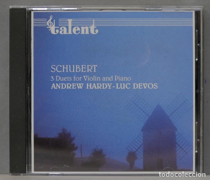 CDs de m&uacute;sica: CD. SCHUBERT. 3 DUETOS FOR VIOLIN AND PIANO. DEVOS - Foto 1