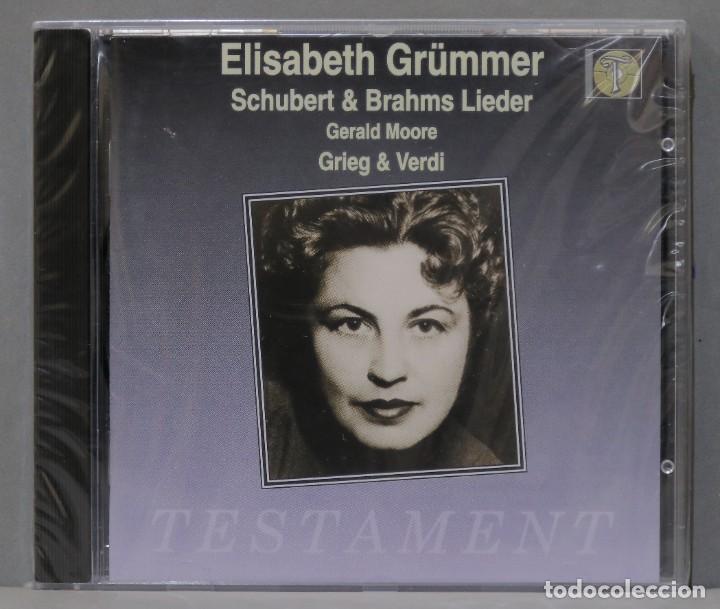 CDs de m&uacute;sica: CD. Elisabeth Gr&uuml;mmer. Gerald Moore. Schubert & Brahms Lieder. PRECINTADO - Foto 1