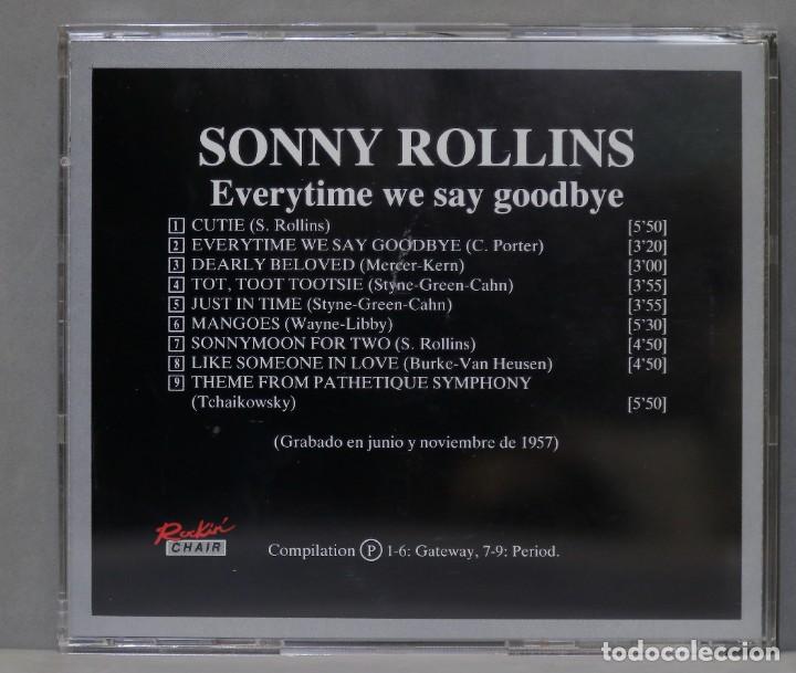 CDs de m&uacute;sica: CD. Sonny Rollins. Everytime We Say Goodbye - Foto 2
