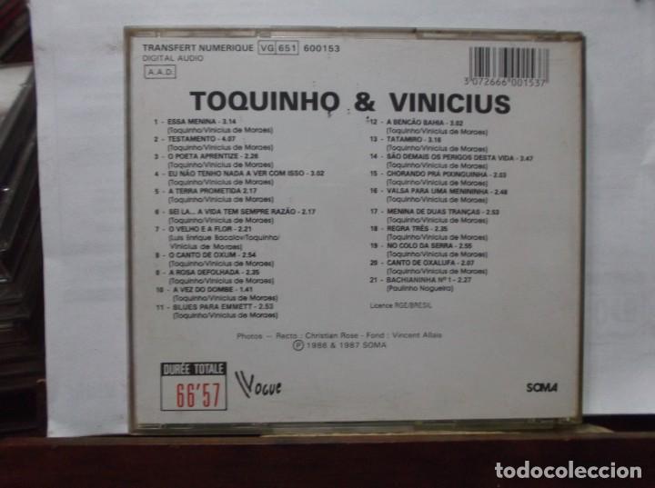 CDs de m&uacute;sica: TOQUINHO & VINICIUS - Foto 2