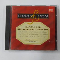 CDs de Musique: CONCIERTO BARROCO. DANZAS DEL RENACIMIENTO ESPAÑOL. CD. TDKCD44. Lote 286705383