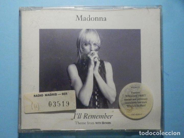 CDs de m&uacute;sica: Cd - 4 temas - Madona I&acute;ll Remember - 1994 - Cadena Ser - Foto 1