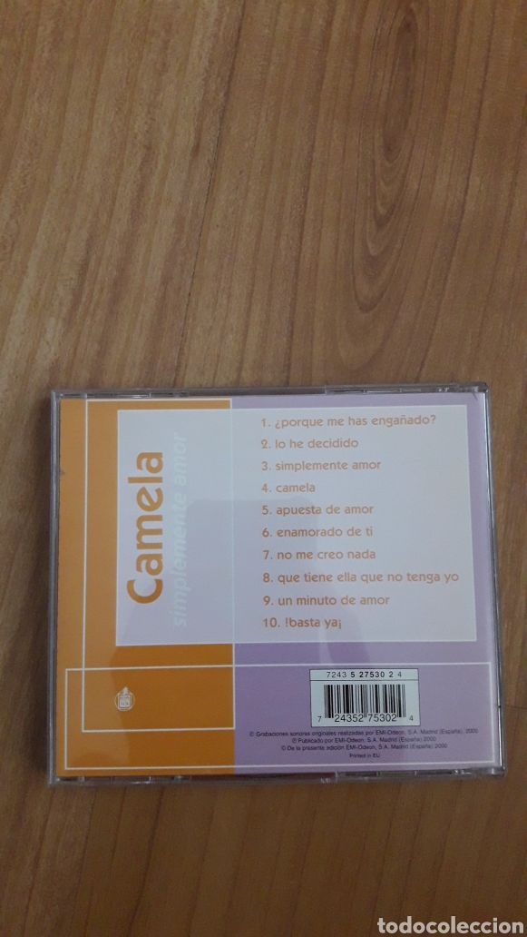CDs de m&uacute;sica: CAMELA. SIMPLEMENTE AMOR - Foto 2