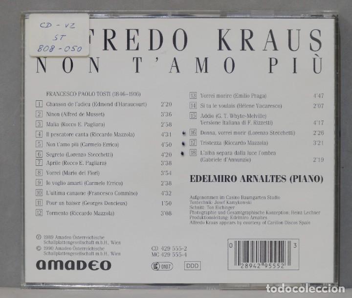 CDs de m&uacute;sica: CD. Kraus. Non t&acute;amo piu&acute; - Foto 2