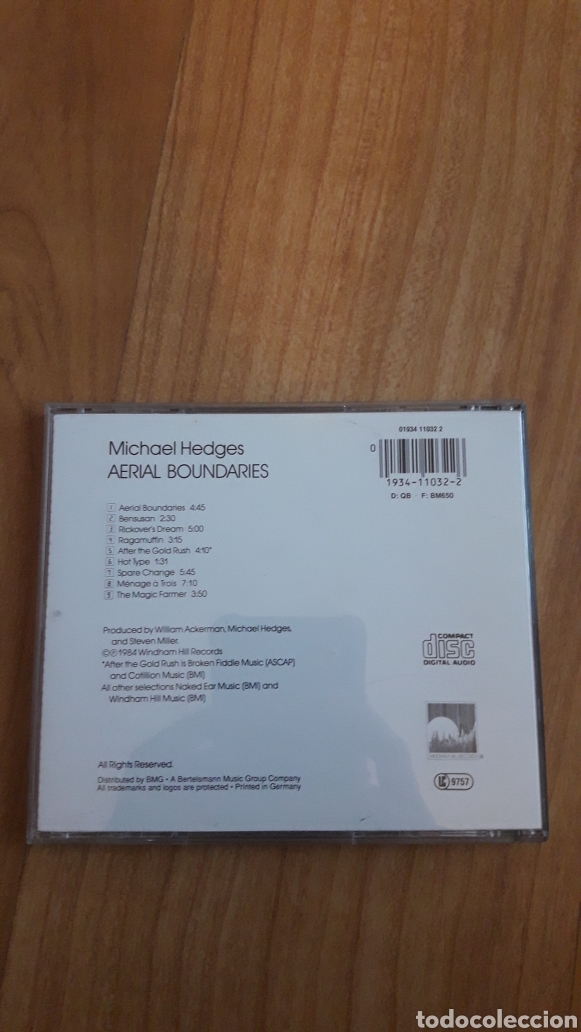 CDs de m&uacute;sica: MICHAEL HEDGES. AERIAL BOUNDARIES - Foto 2