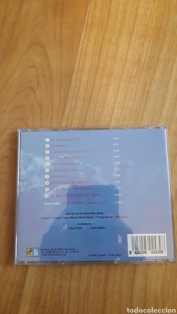 CDs de m&uacute;sica: MARC LLUNAS. PLUJA DESTELS - Foto 2