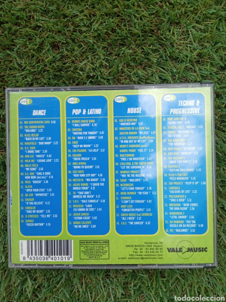CDs de m&uacute;sica: 4x cd SUPERVENTAS 2000 &rdquo; DANCE- POP & LATINO-HOUSE-TECHNO PROGRESSIVE &rdquo; - Foto 2