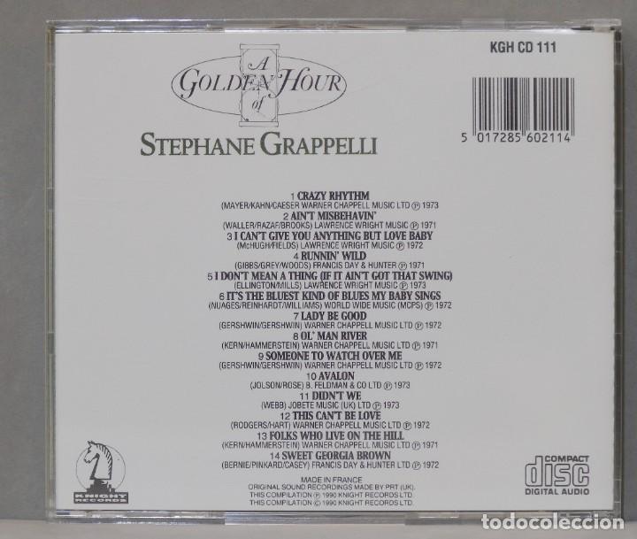 CDs de m&uacute;sica: CD. Stephane Grappelli. A Golden Hour Of Stephane Grappelli - Foto 2