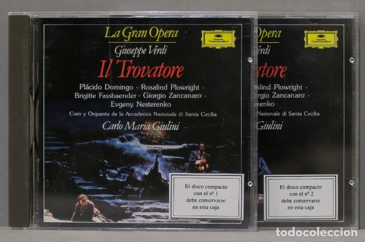 CDs de m&uacute;sica: 2 CD. IL TROVATORE. VERDI. LA GRAN OPERA - Foto 1