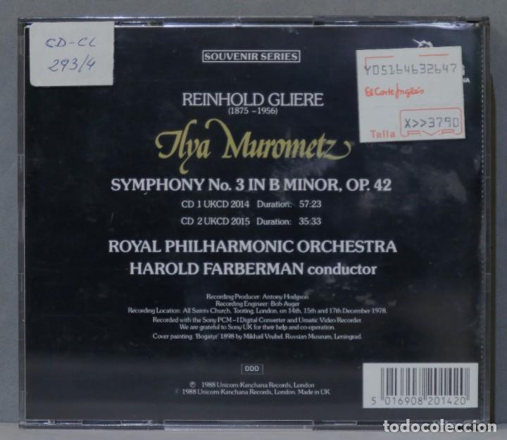CDs de m&uacute;sica: CD. Gli&egrave;re. Symphony No. 3 &rdquo;Ilya Murometz&rdquo; - Foto 2