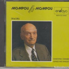 CDs de Música: FREDERIC MOMPOU CD CANÇONS I DANSES VOL. IV
