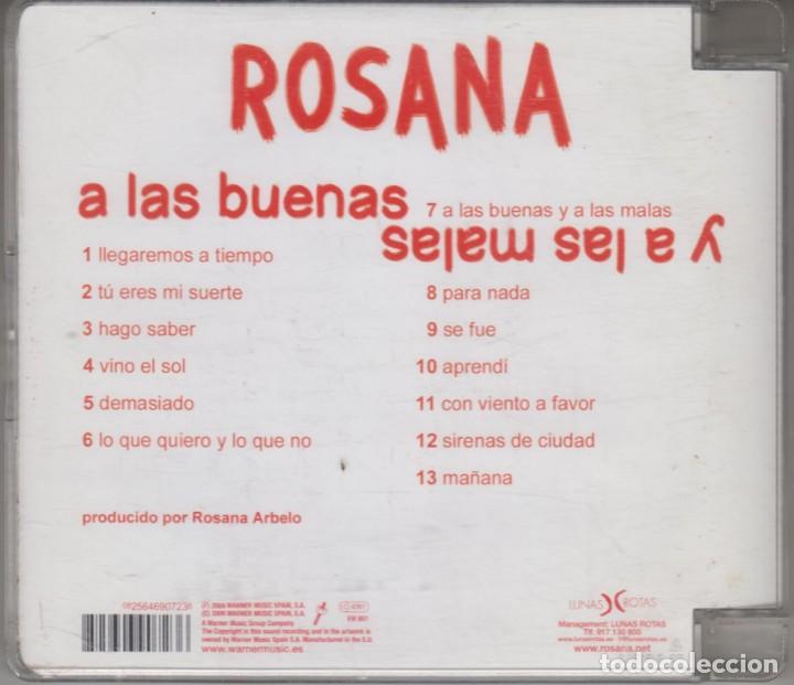 CDs de m&uacute;sica: Rosana cd A las buenas y a las malas 2009 - Foto 2