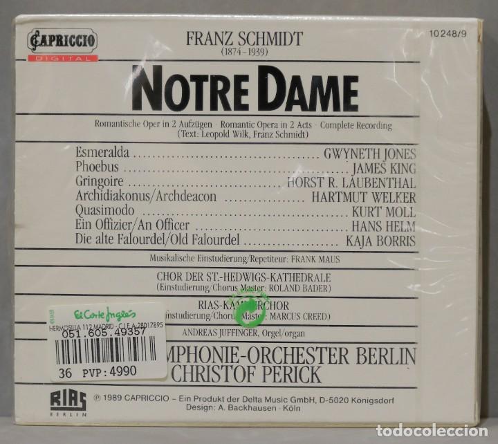 CDs de m&uacute;sica: CAJA CD. Schmidt. Notre Dame. PERICK. PRECINTADO - Foto 2