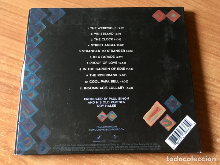CDs de m&uacute;sica: Paul Simon - Stranger To Stranger CD Digipack 2016 Como nuevo - Foto 2