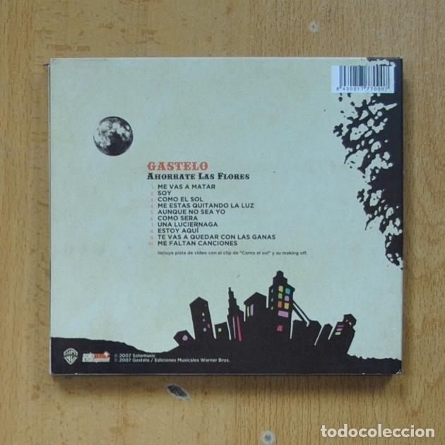 CDs de m&uacute;sica: GASTELLO - AHORRATE LAS FLORES - CD - Foto 2