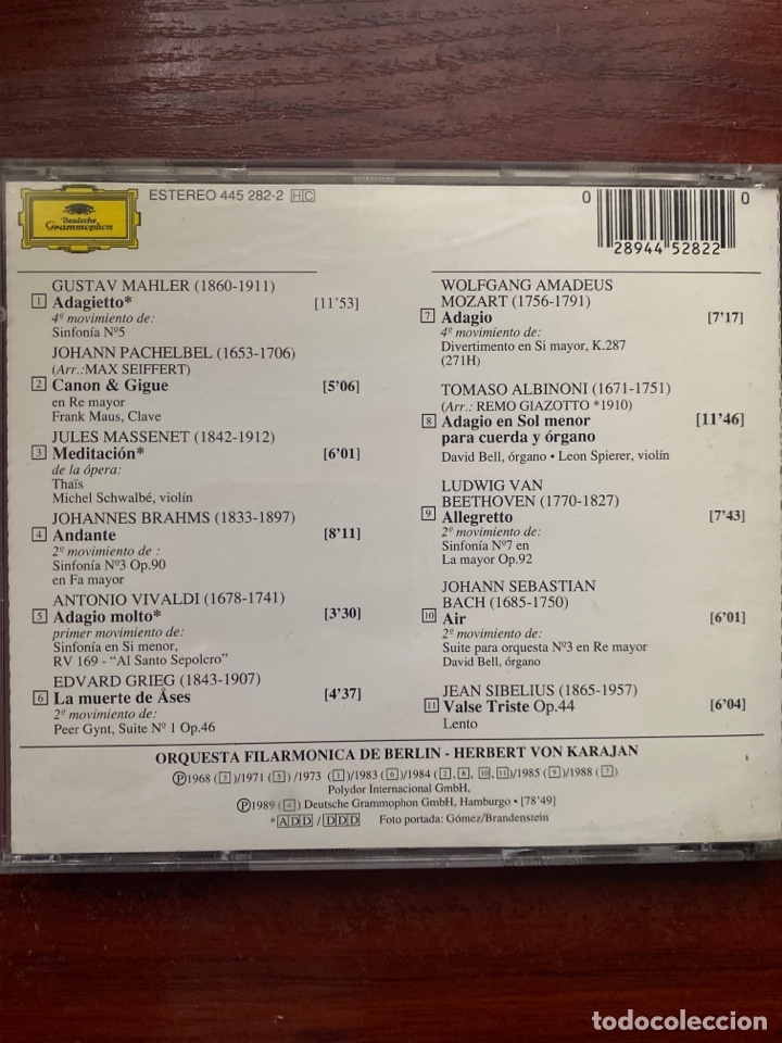 CDs de m&uacute;sica: ADAGIO KARAJAN - Foto 2