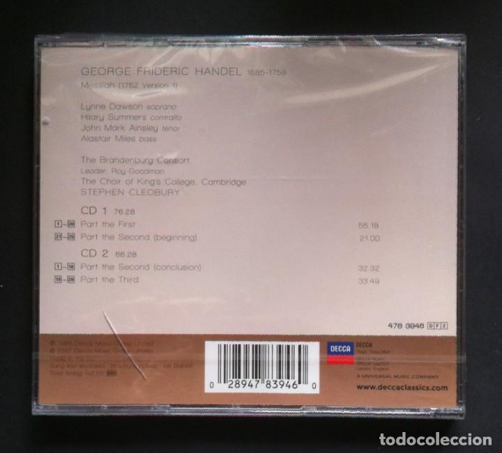 CDs de m&uacute;sica: GEORGE FRIDERIC HANDEL - Messiah - DOBLE CD 2xCD - DECCA - Foto 2