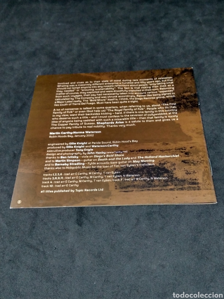 CDs de m&uacute;sica: WATERSON : CARTHY - A DARK LIGHT - 2002 - CD - DISCO VERIFICADO - Foto 4