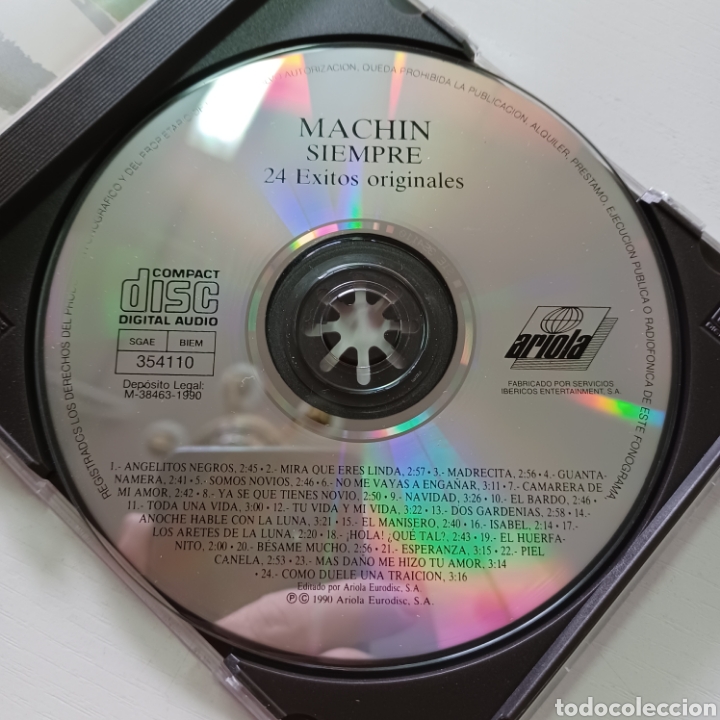 CDs de m&uacute;sica: SIEMPRE MACHIN 24 EXITOS ORIGINALES - Foto 2