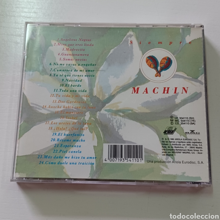 CDs de m&uacute;sica: SIEMPRE MACHIN 24 EXITOS ORIGINALES - Foto 3