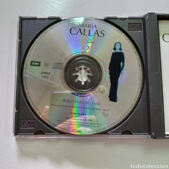 CDs de m&uacute;sica: MARIA CALLAS VIVE - 2 CD EMI 1996 - Foto 2