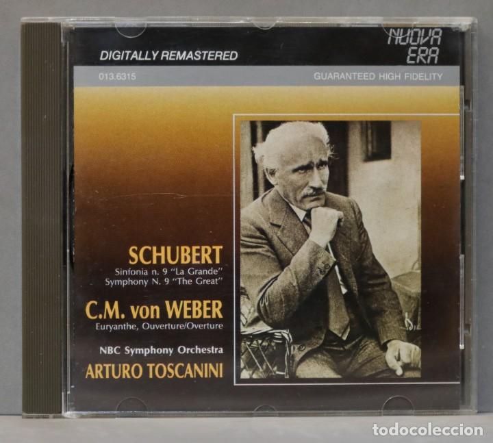 CDs de m&uacute;sica: CD. Toscanini. Symphony n.9. Euryanthe, Overture. SCHUBERT. WEBER - Foto 1