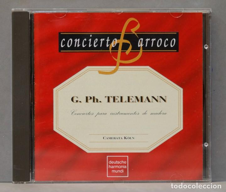 CDs de m&uacute;sica: CD. TELEMANN. CONCIERTOS PARA INSTRUMENTOS DE MADERA - Foto 1