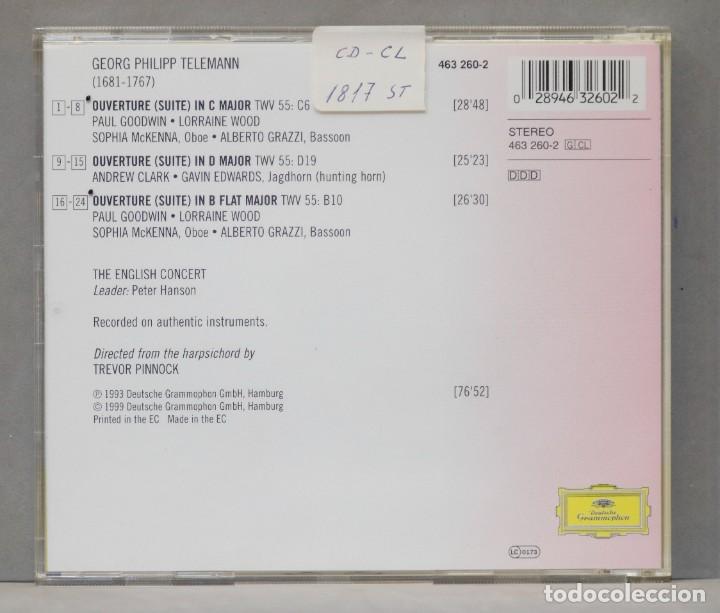 CDs de m&uacute;sica: CD. Telemann. Suites. PINNOCK - Foto 2