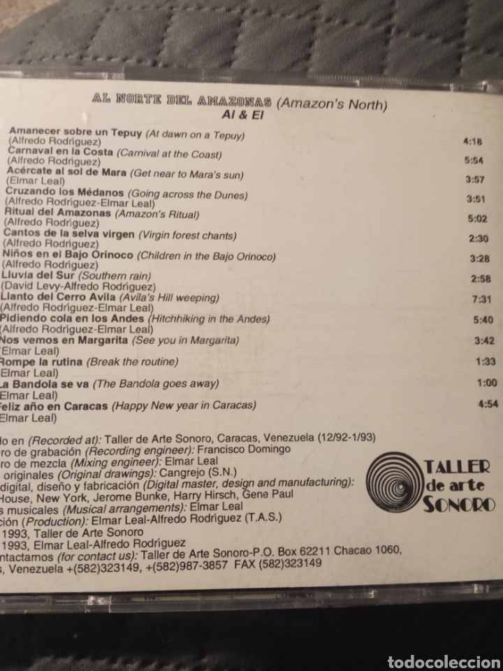 CDs de m&uacute;sica: Cd AL & EL &rdquo; AL NORTE DEL AMAZONAS &rdquo; - Foto 2