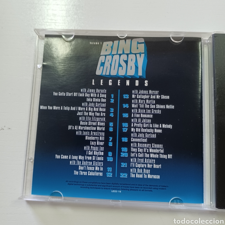 CDs de m&uacute;sica: BING CROSBY - LEGENDS VOLUME 1 CD - Foto 2