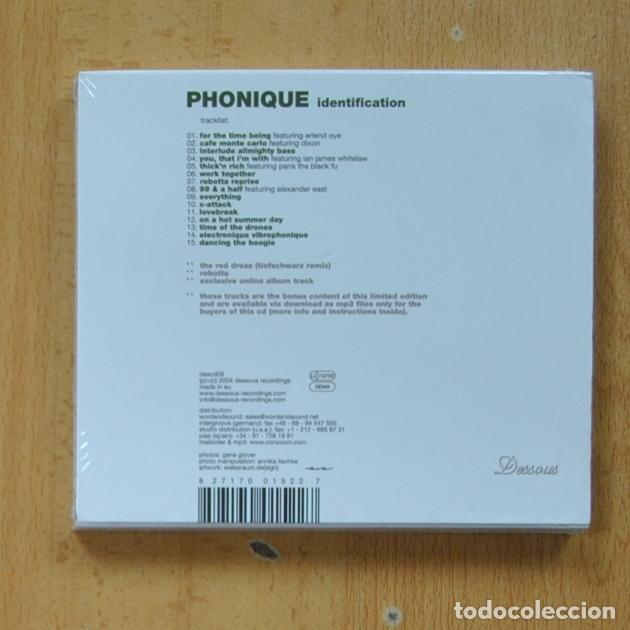 CDs de m&uacute;sica: PHONIQUE - IDENTIFICATION - CD - Foto 2