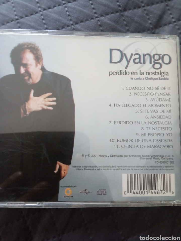 CDs de m&uacute;sica: Cd DYANGO &rdquo; PERDIDO EN LA NOSTALGIA &rdquo; EDICI&Oacute;N VENEZUELA - Foto 2