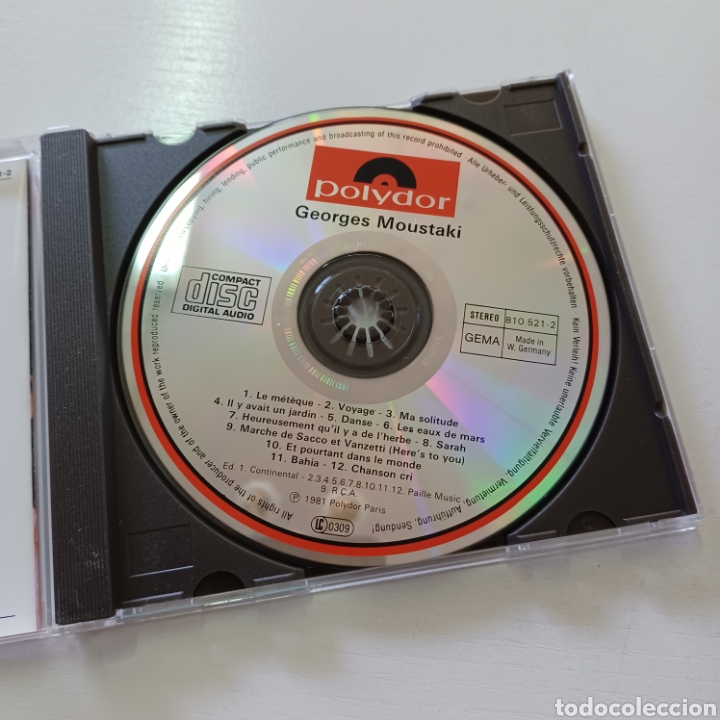 CDs de m&uacute;sica: GEORGES MOUSTAKI - Foto 2