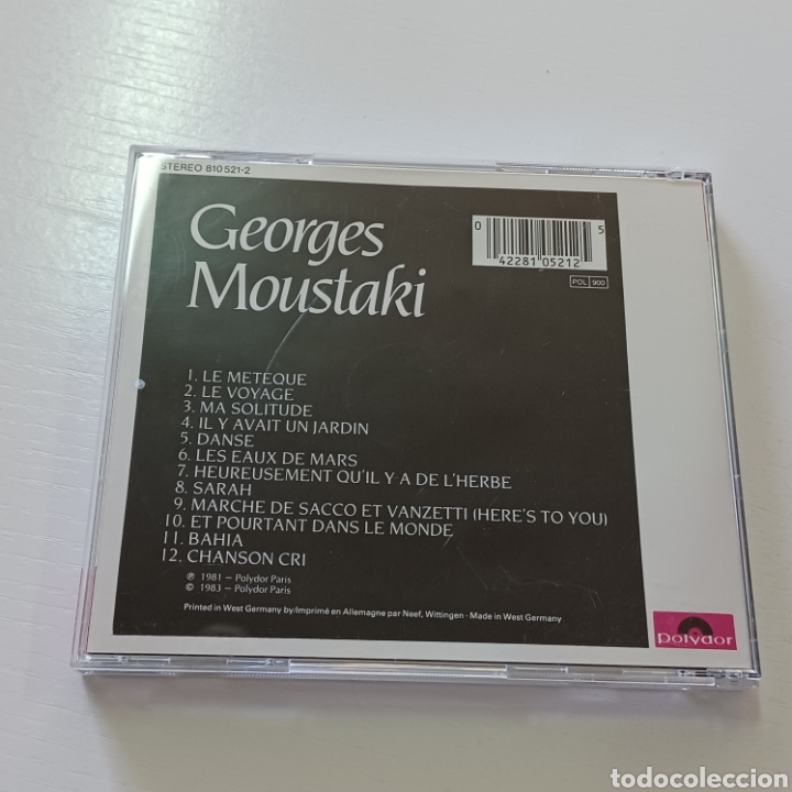 CDs de m&uacute;sica: GEORGES MOUSTAKI - Foto 3