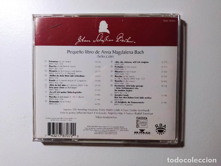 CDs de Música: JOHANN SEBASTIAN BACH. PEQUEÑO LIBRO DE ANNA MAGDALENA. TOLZER KNABENCHOR. CD. TDKCD56 - Foto 3 - 288011713