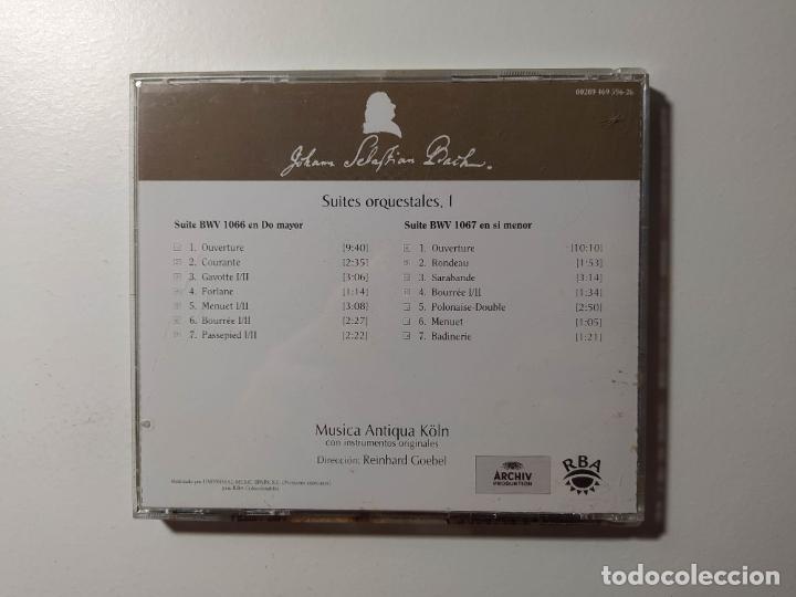 CDs de Música: JOHANN SEBASTIAN BACH - SUITES ORQUESTALES I, REINHARD GOEBEL. MUSICA ANTIQUA KOLN. CD. TDKCD56 - Foto 2 - 288012163