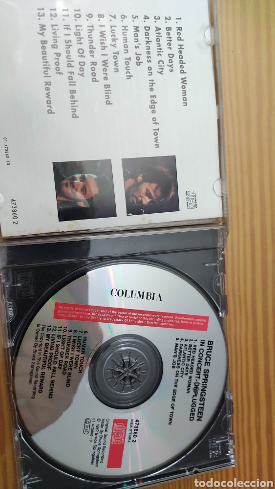 CDs de m&uacute;sica: Cd de Bruce Springsteen &rdquo;In Concert Unplugged&rdquo; - Foto 3