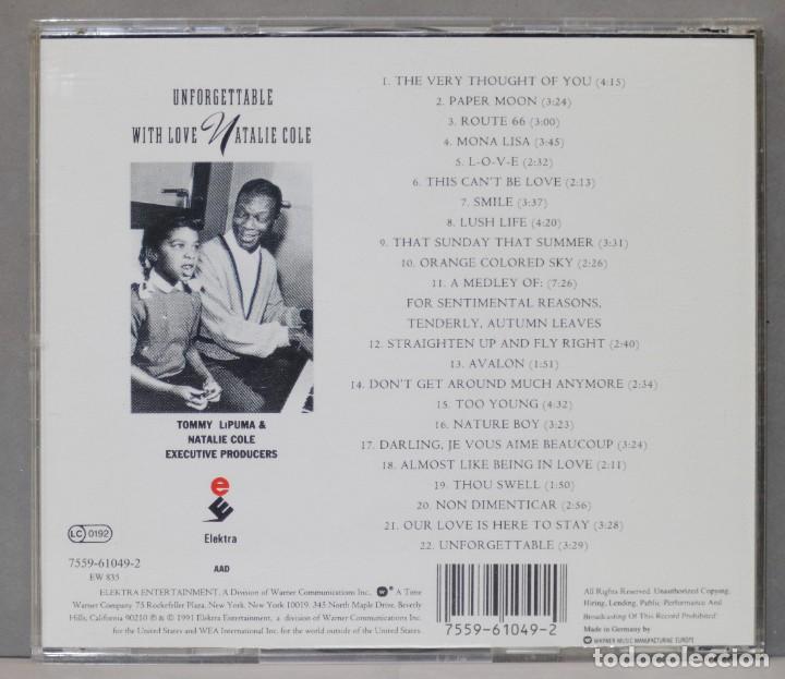 CDs de m&uacute;sica: CD. NATALIE COLE. UNFORGETTABLE. WITH LOVE - Foto 2