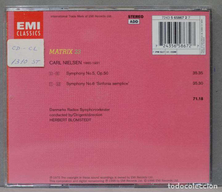 CDs de m&uacute;sica: CD. Symphonies 5 & 6. Nielsen - Foto 2